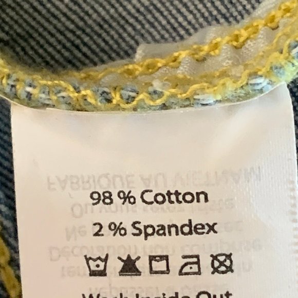 Lularoe Jaxon Embroidered Rose Denim Jacket - Picture 8 of 8